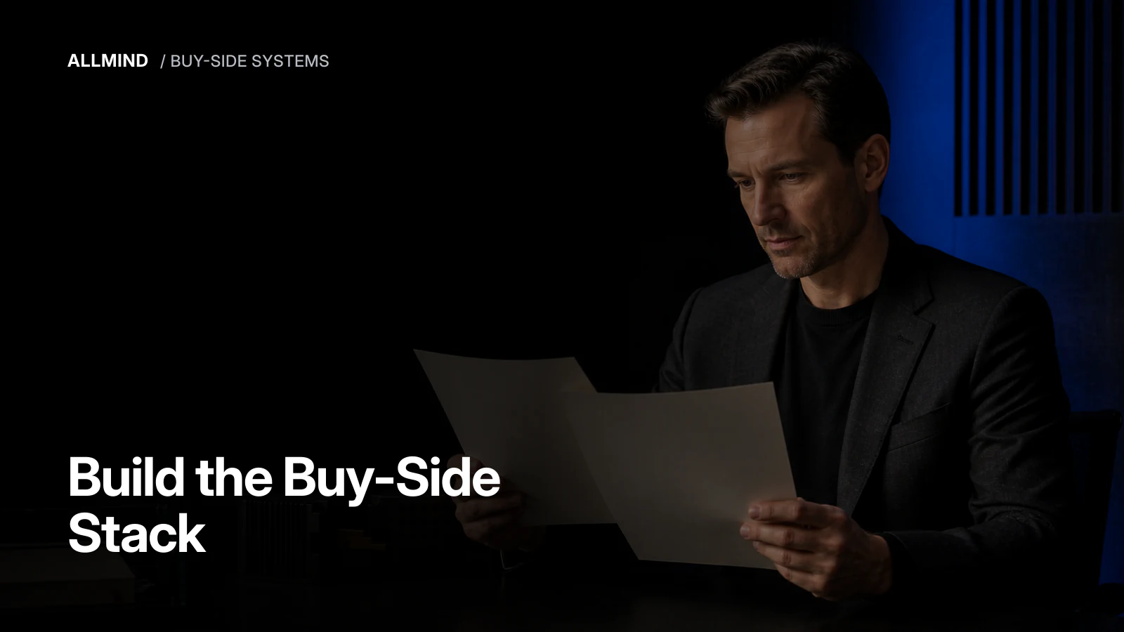 Editorial cover about building an AI research stack for a buy-side team.