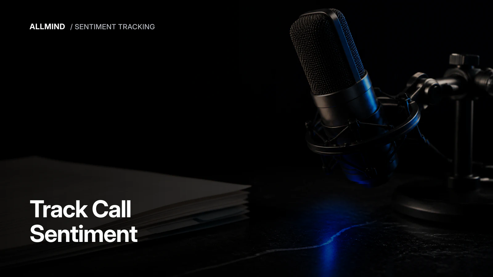 Editorial cover about tracking earnings call sentiment across companies.